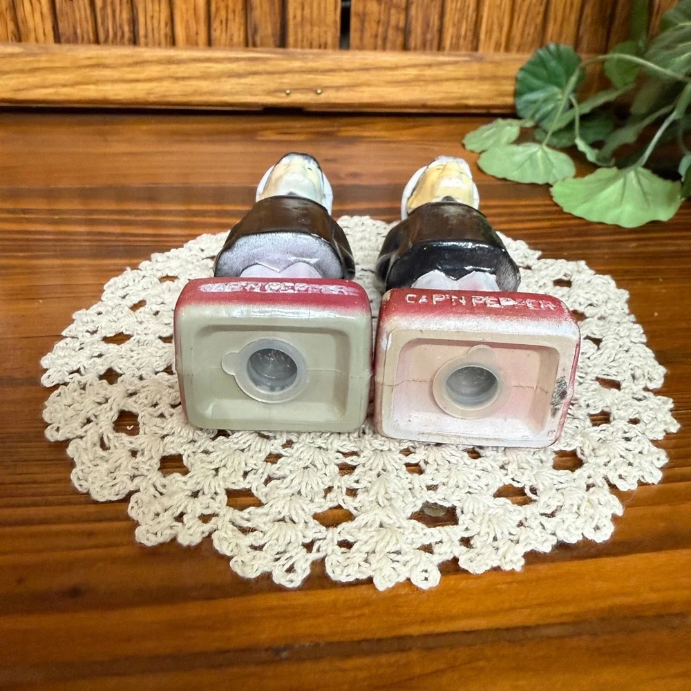Salt Pepper Shakers Multi Fair Vintage Cap'n Pepper Nautical